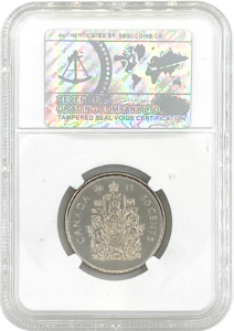 SSGC 2012 Graded Canadian 50 cents reverse